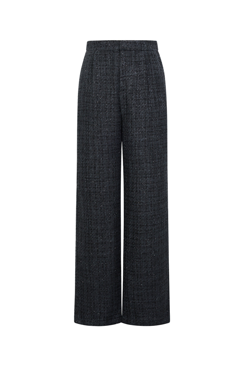 Geweven Polyestervezel Vrouwen Rechte Broeken Elegante Ruitjes Herfst/Winter