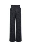 Geweven Polyestervezel Vrouwen Rechte Broeken Elegante Ruitjes Herfst/Winter