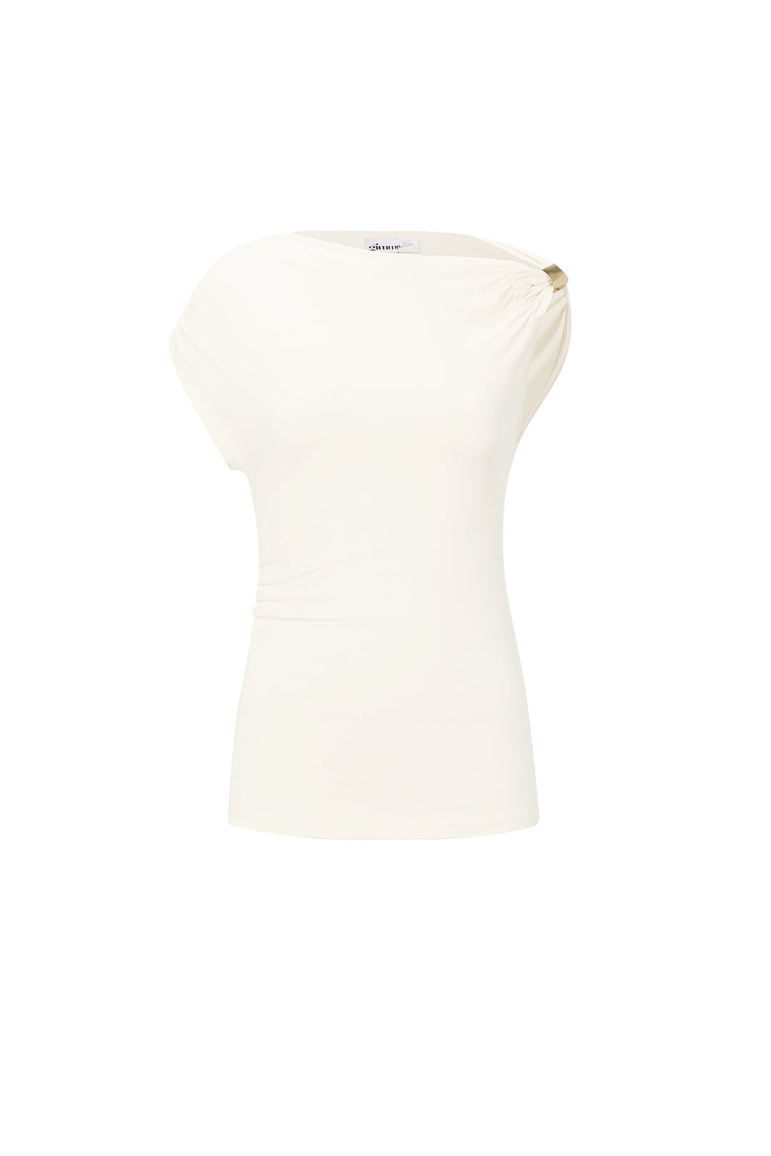 Off-shoulder top goud