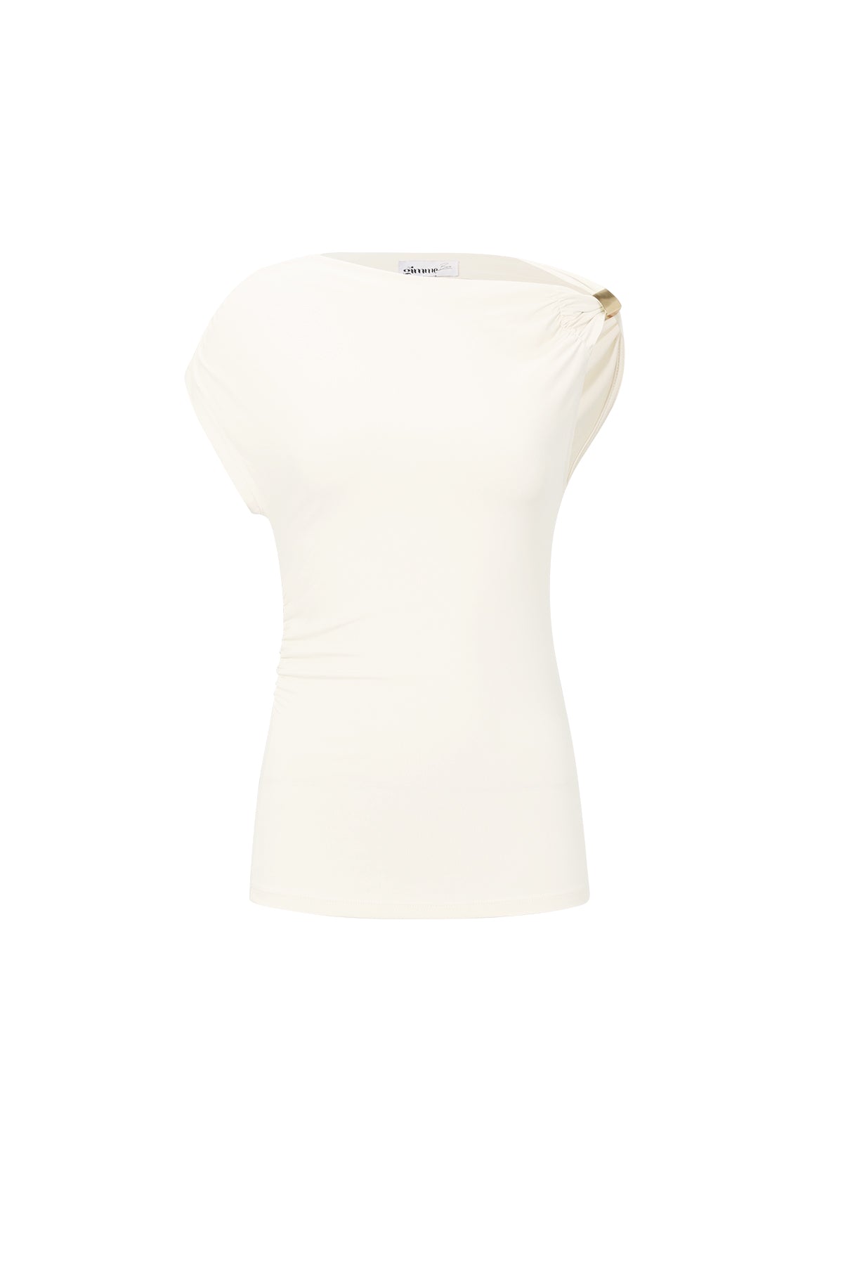 Off-shoulder top goud