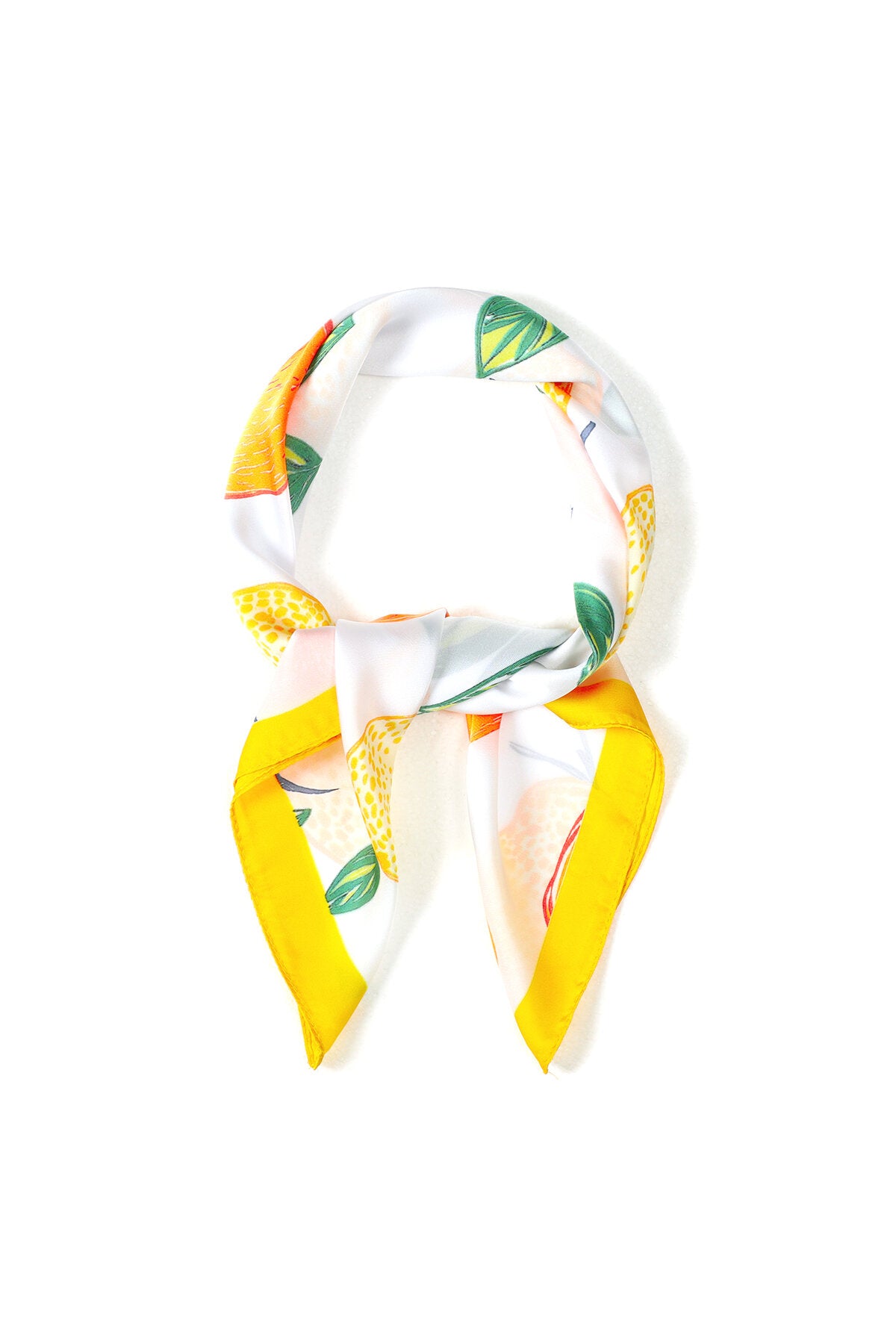 Zomersjaals met fruitmotief, casual, polyester, dagelijkse accessoires