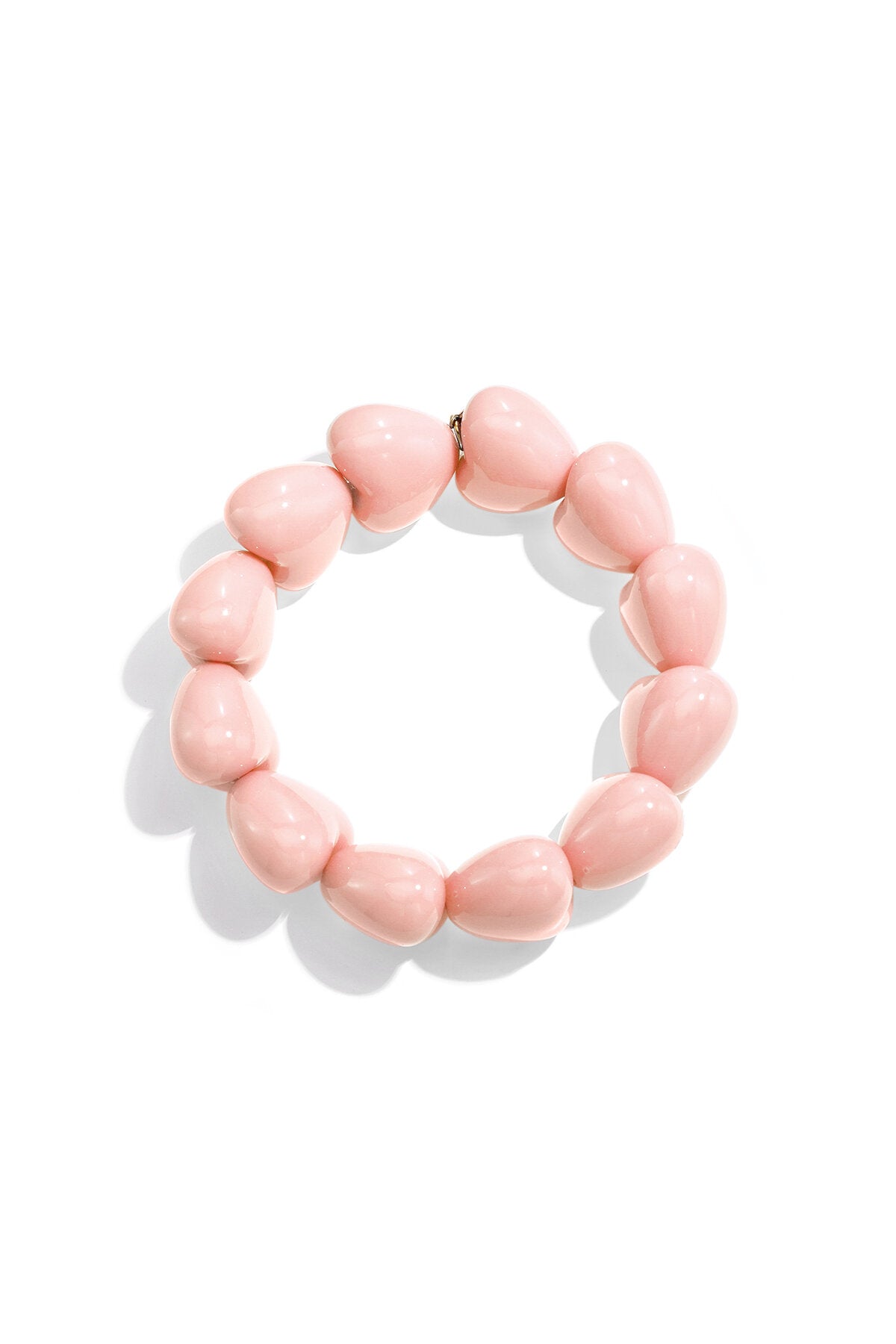 Armband met chunky harten kralen