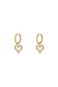 Oorbel met strass-steentjes