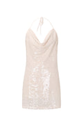 Jurk met waterval-effect en pailletten
