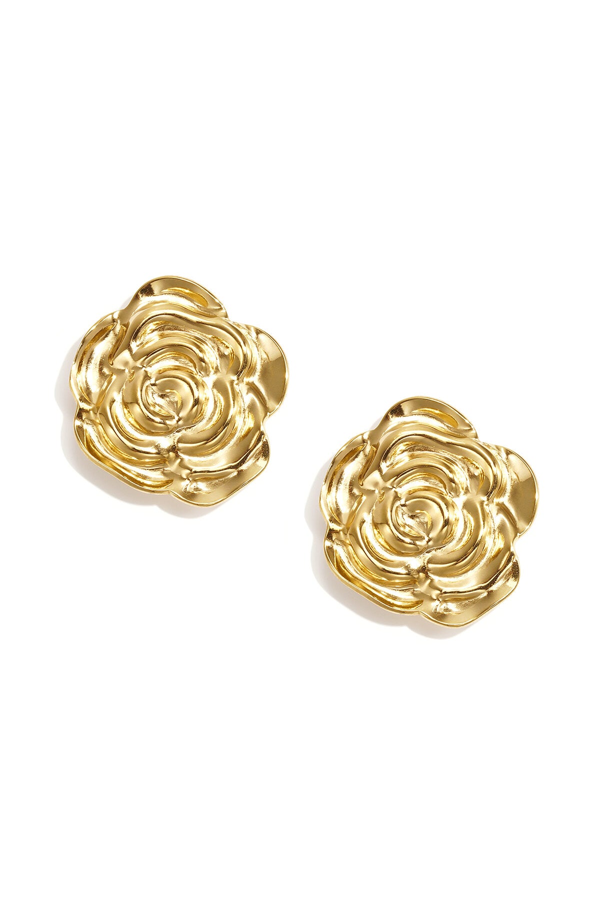 Manchetknopen met bloemmotief, casual, roestvrij staal, dagelijkse accessoires
