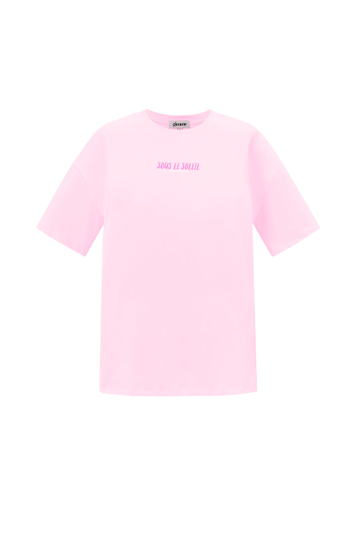 Katoen Gebreide Vrouwen T-shirt Casual Letters