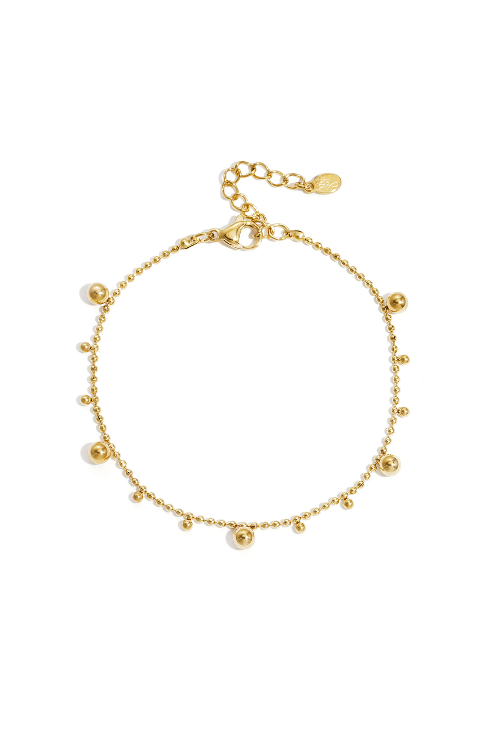Armband met afwisselende bolletjes