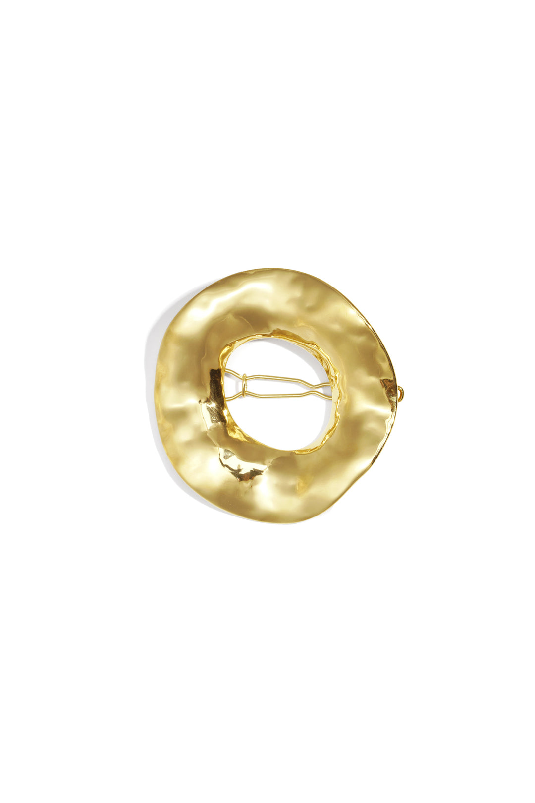 Broche haarspeld cirkel organische structuur