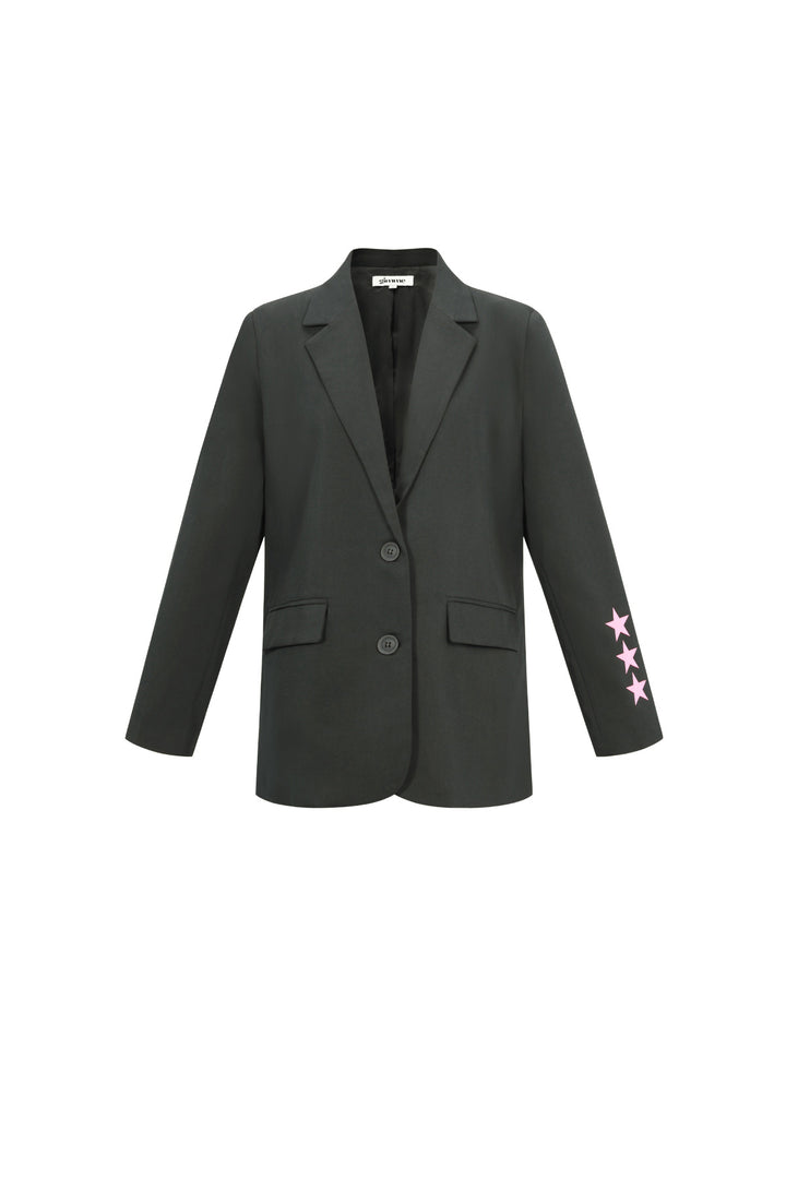 Geweven Polyestervezel Vrouwen Suit Set Casual Letters Ontwerp