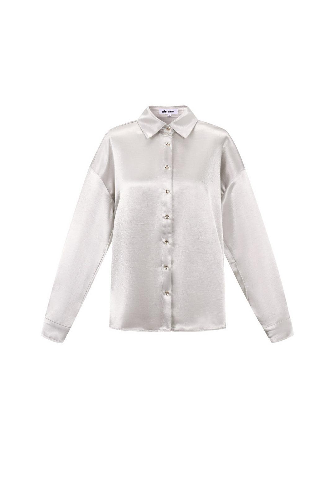 Woven Polyester Fiber Vrouwen Overhemd Casual Solid Color Basic