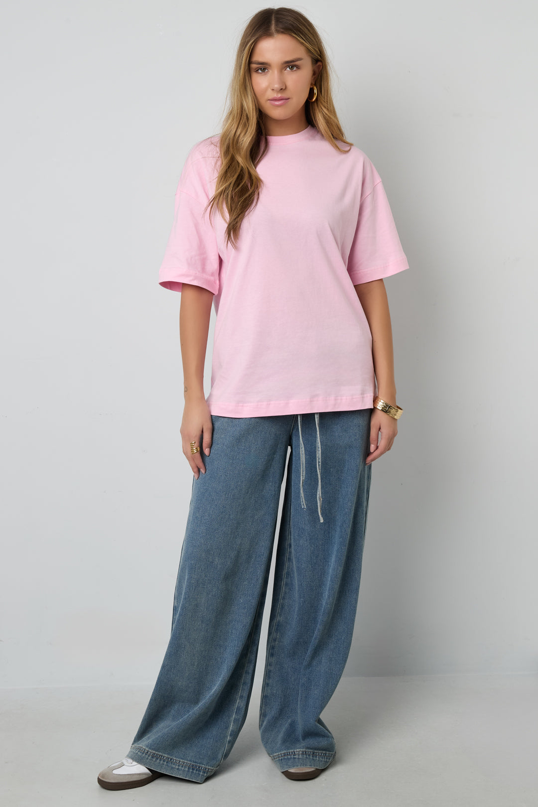 Katoen Gebreide Vrouwen T-shirt Casual Dierenprint