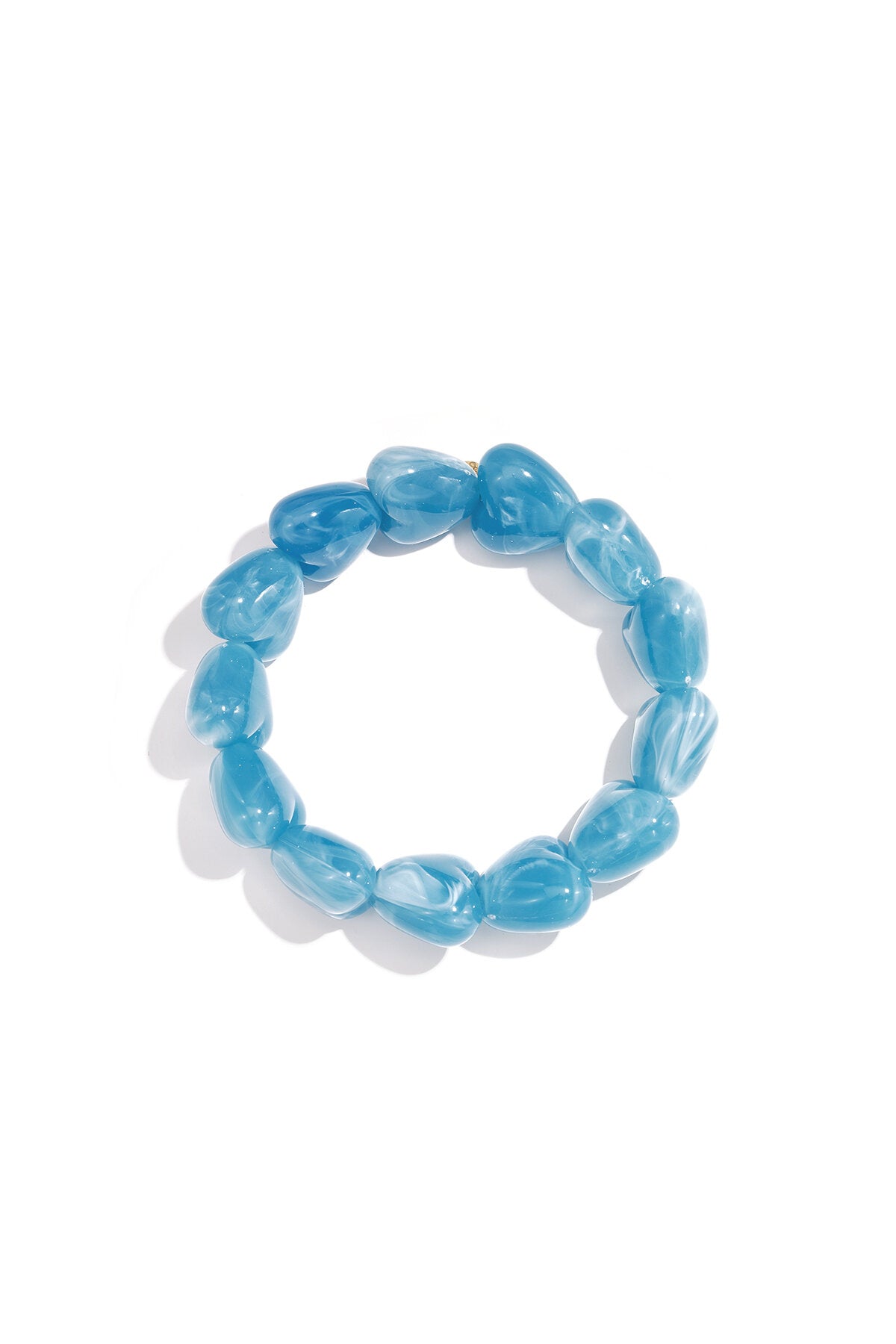 Kralen armband met grote harte kralen