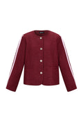 Geweven Polyestervezel Vrouwen Jas Elegant Ruit Herfst/Winter