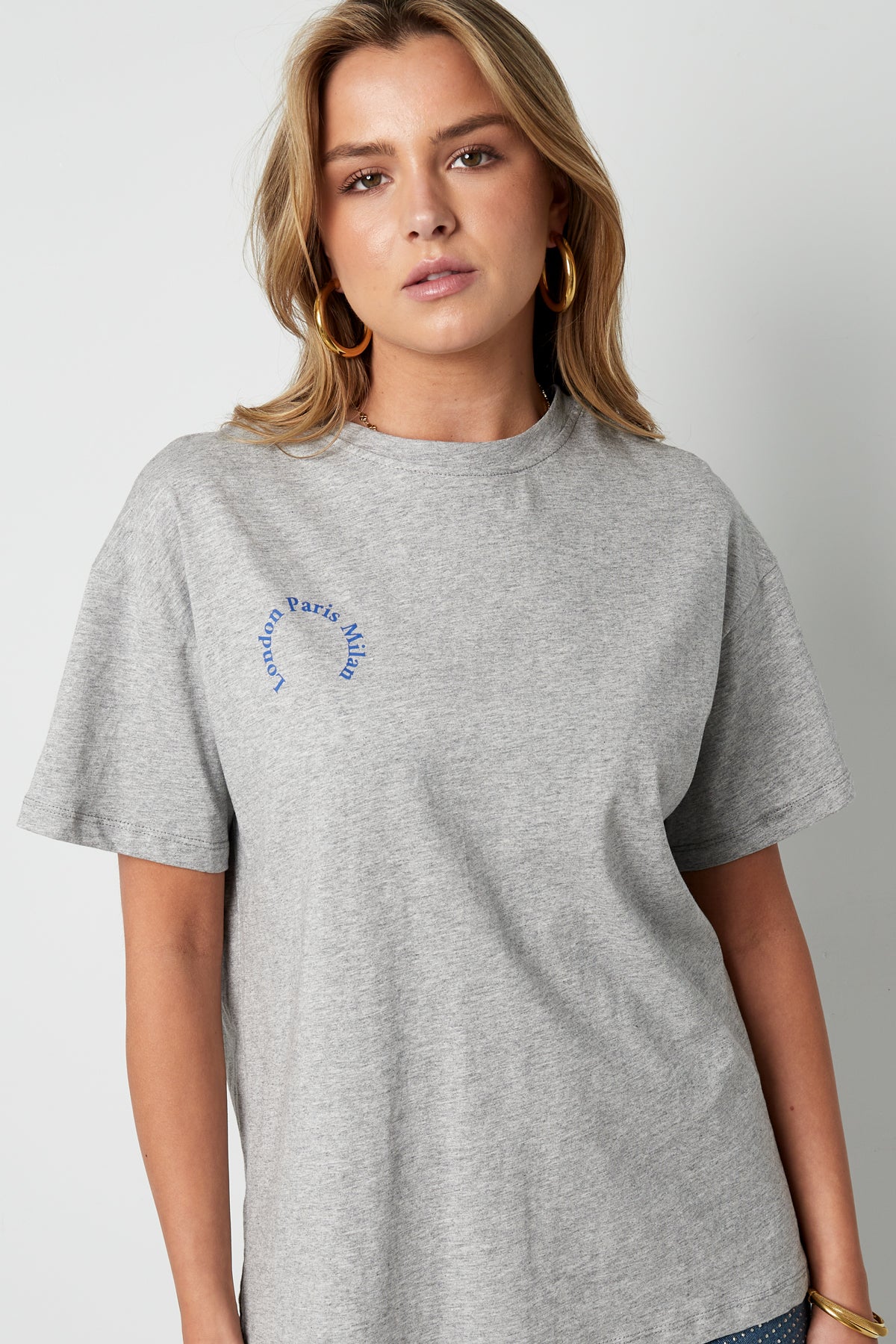 Cotton Vrouwen T-shirt Casual Letters