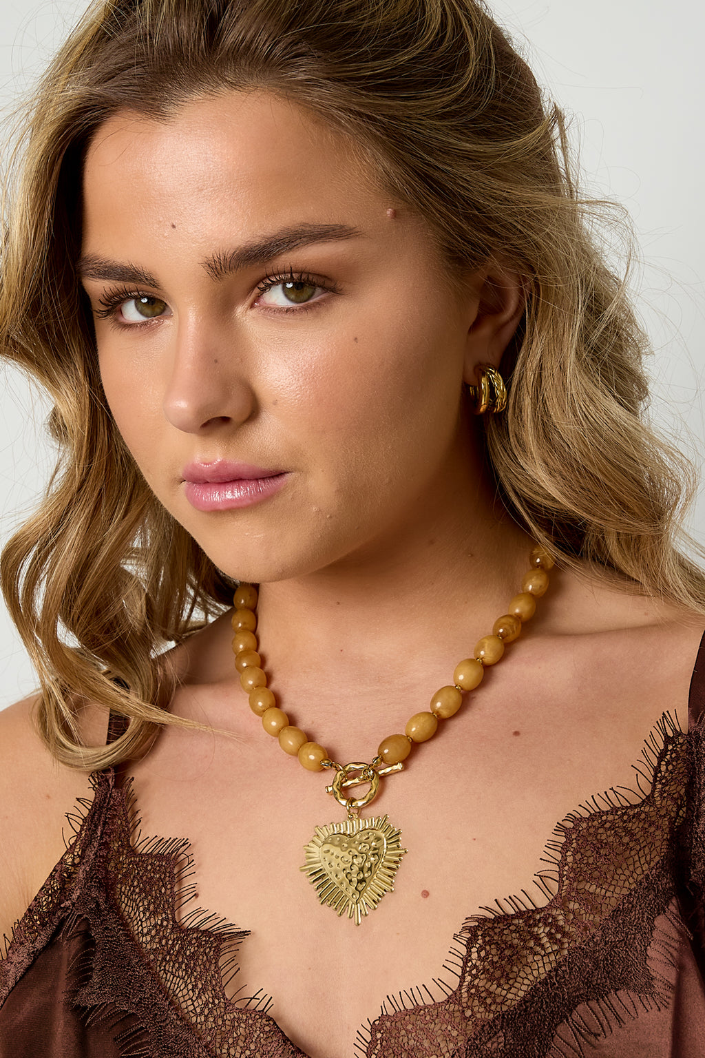 Kralenketting met frontsluitingcharm