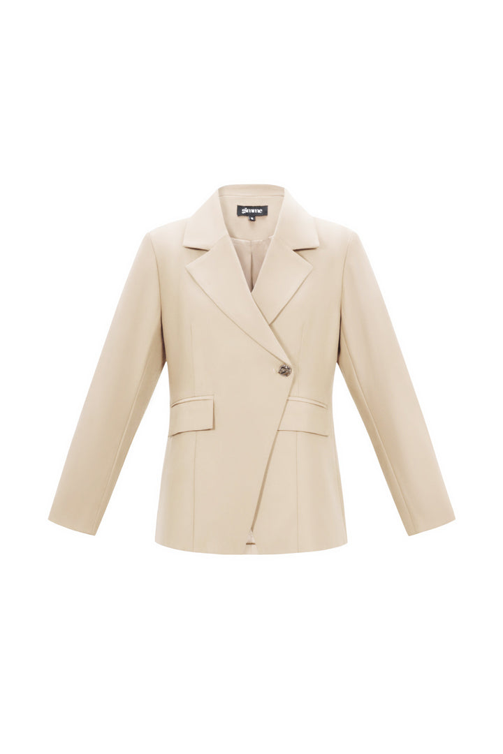 Geweven Polyestervezel Vrouwenpak Elegant Solide Kleur Herfst/Winter