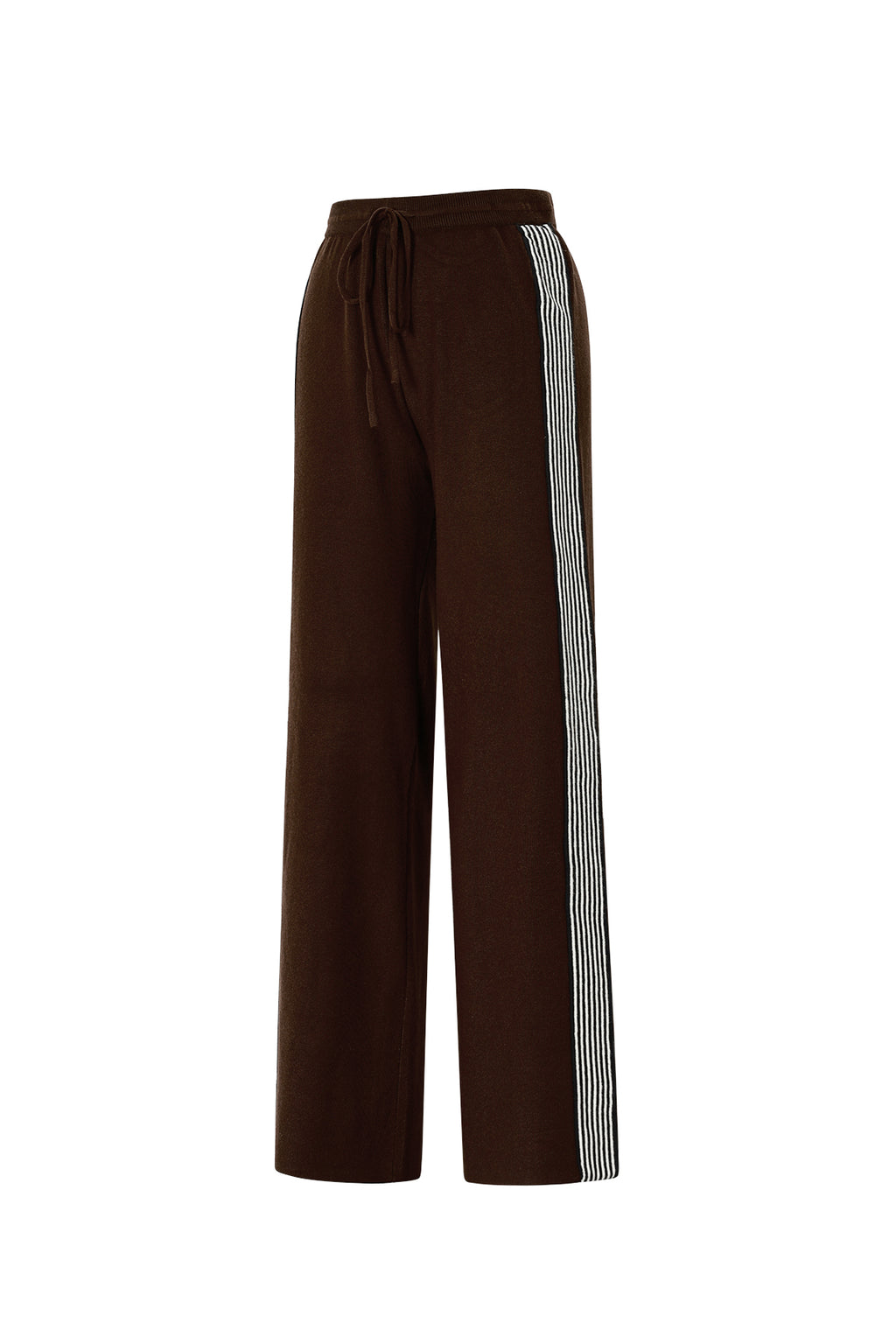 gebreide broek met strepen