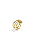 3 laagse ring met golvend effect