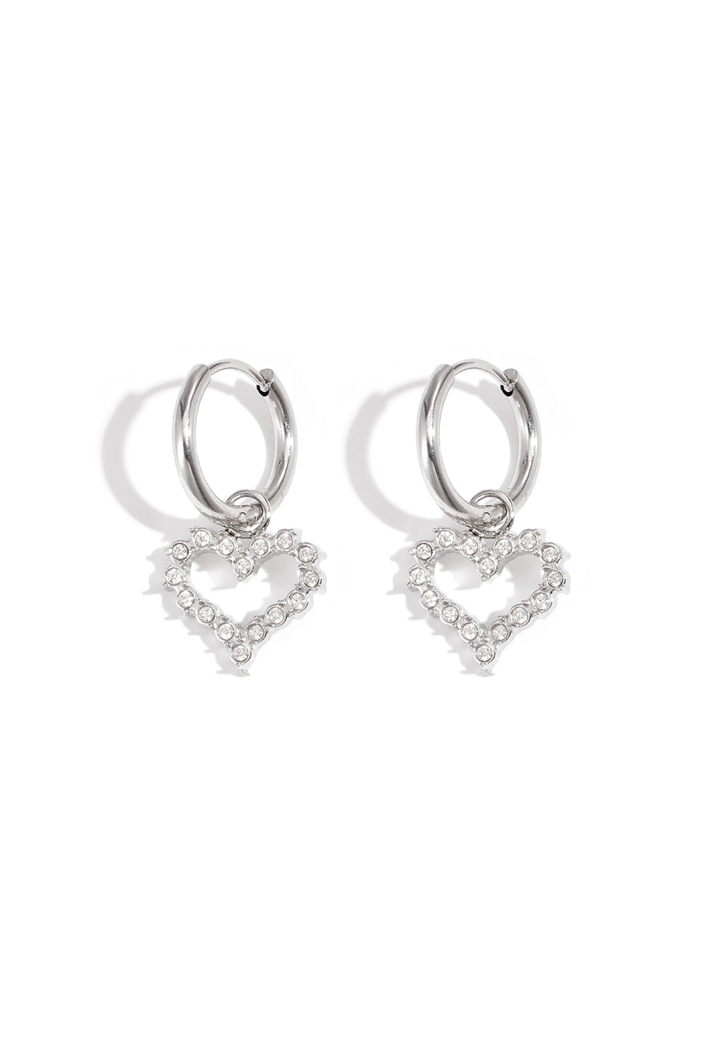 Oorbel met strass-steentjes
