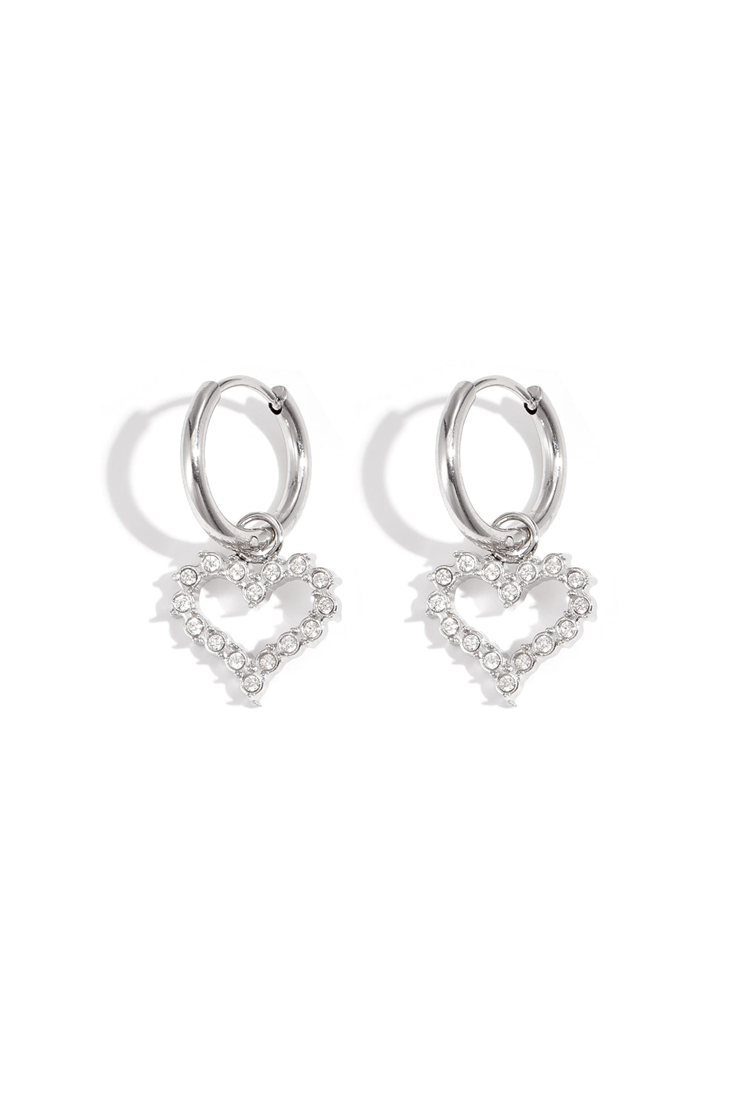 Oorbel met strass-steentjes