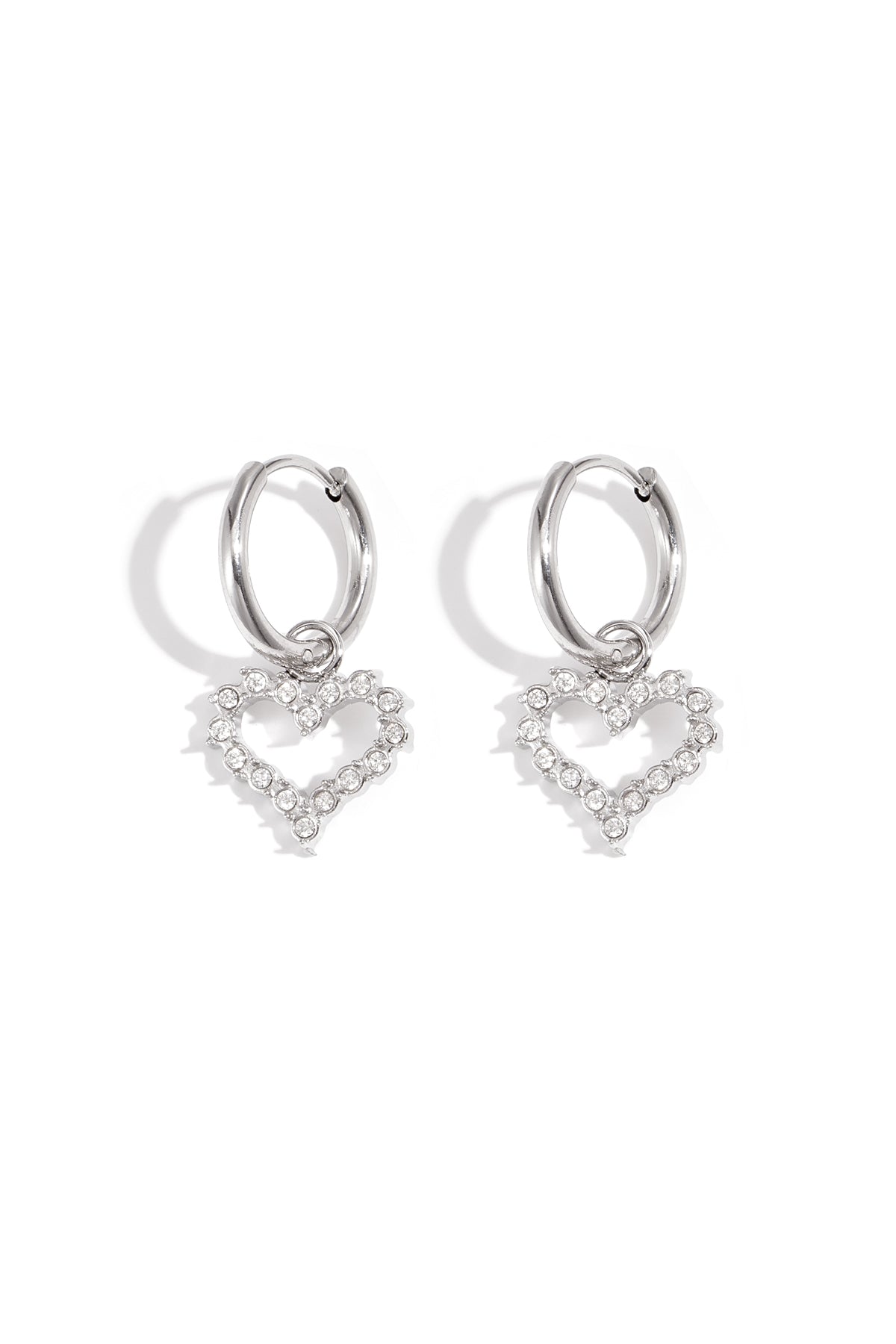 Oorbel met strass-steentjes