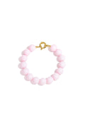 Armband met medium kralen en frontsluiting-12mm