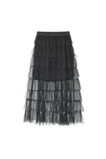 Polyester Vrouwen Tiered Rok Casual