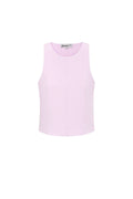 Gebreide Nylon Vrouwen Mouwloze Top Lente/Zomer Basis Solide Kleur