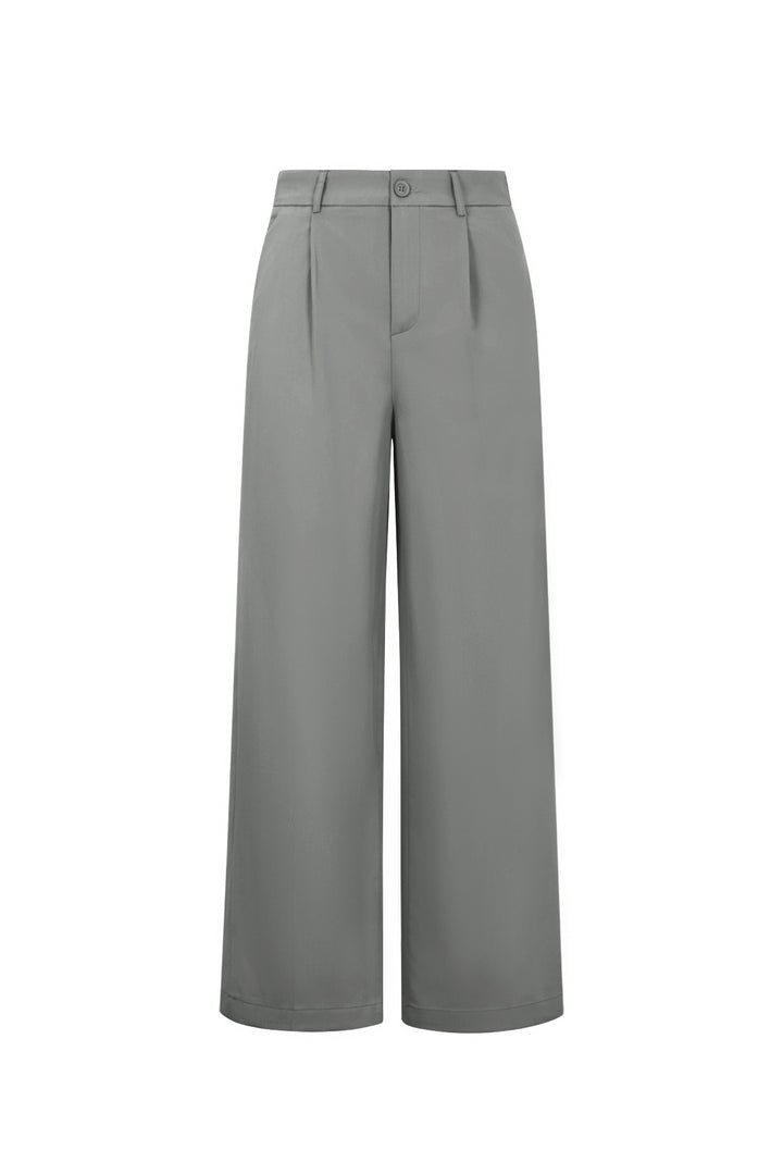 Geweven Polyestervezel Vrouwen Rechte Broek Casual Herfst/Winter
