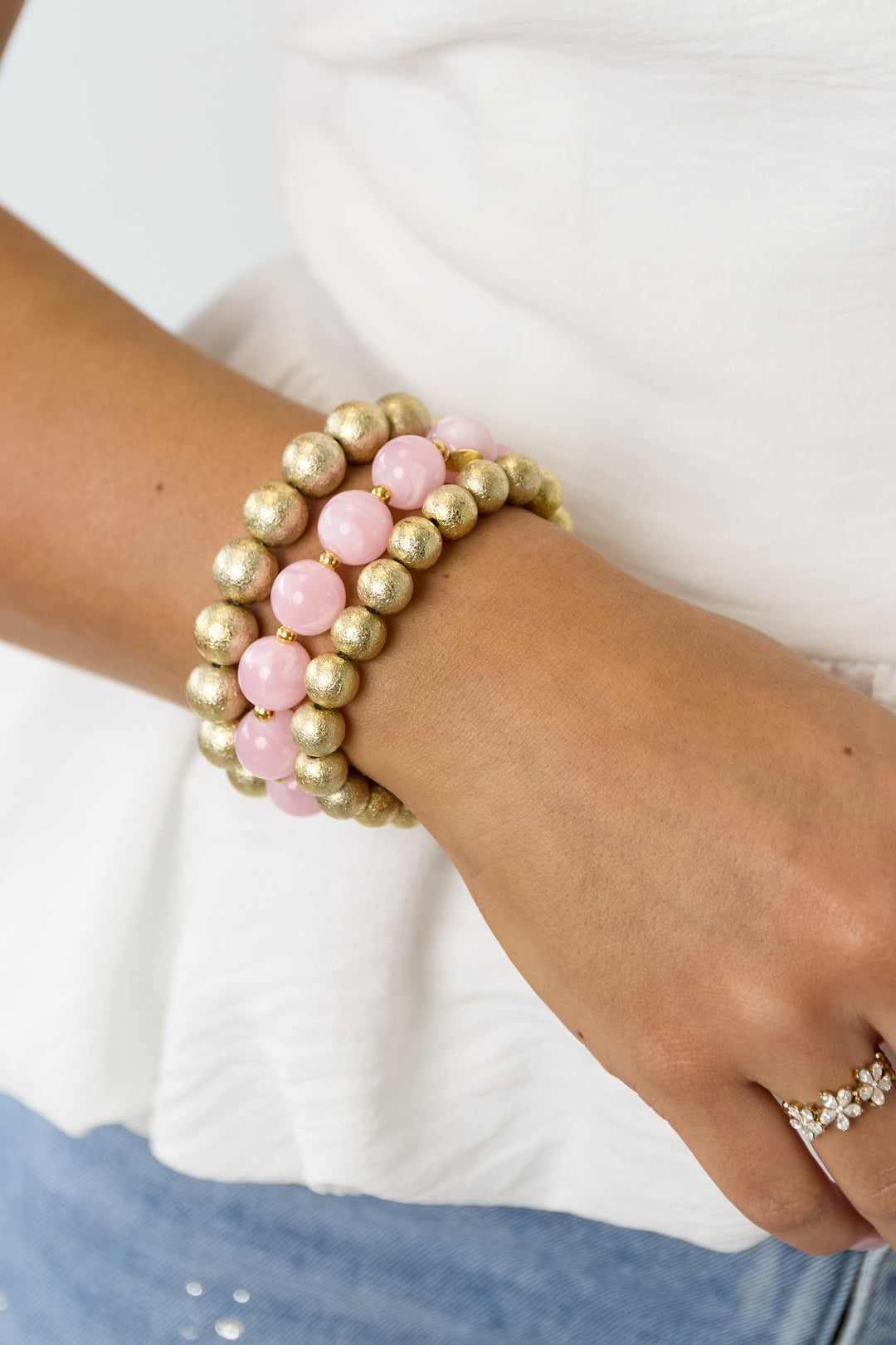 Armbanden set van 3 met kralen