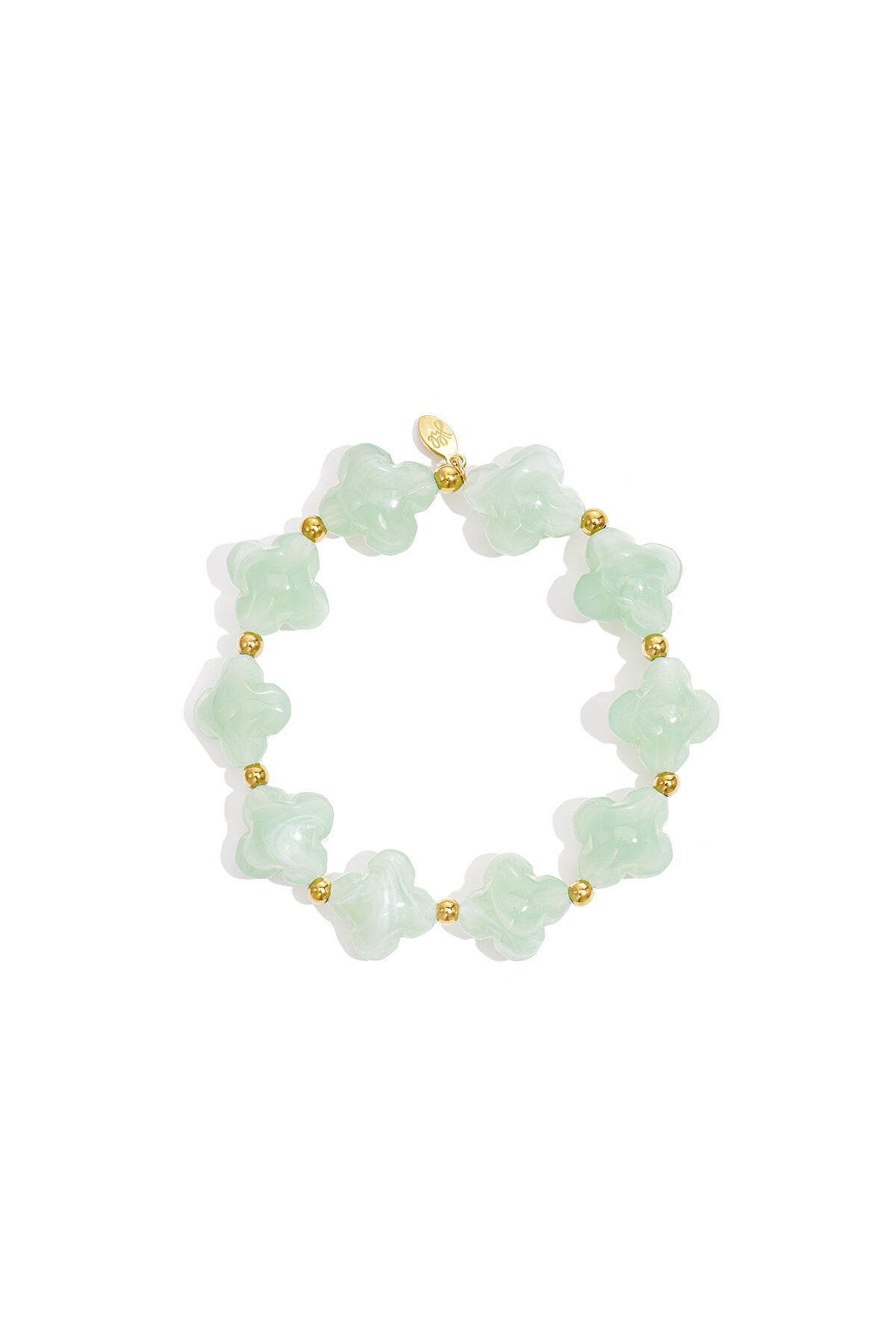 Kralenarmband met klaver kralen