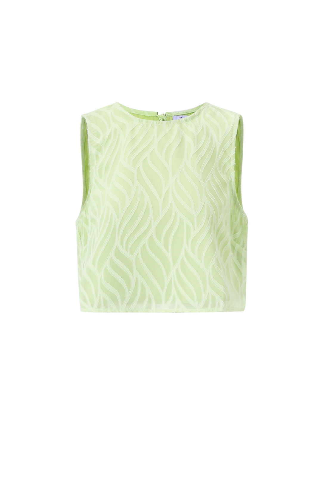 Geweven Polyestervezel Vrouwen Mouwloze Tops Elegante Botanische 2-delige Set