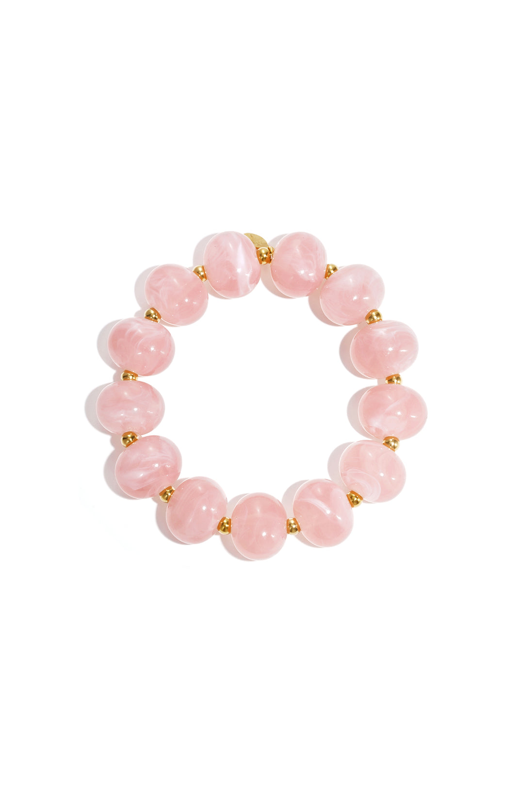 Elastieke kralenarmband met grote kralen