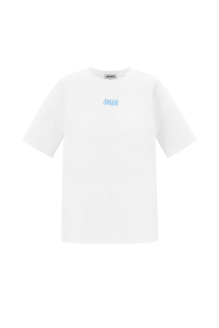 Katoen Gebreide Vrouwen T-shirt Casual Letters