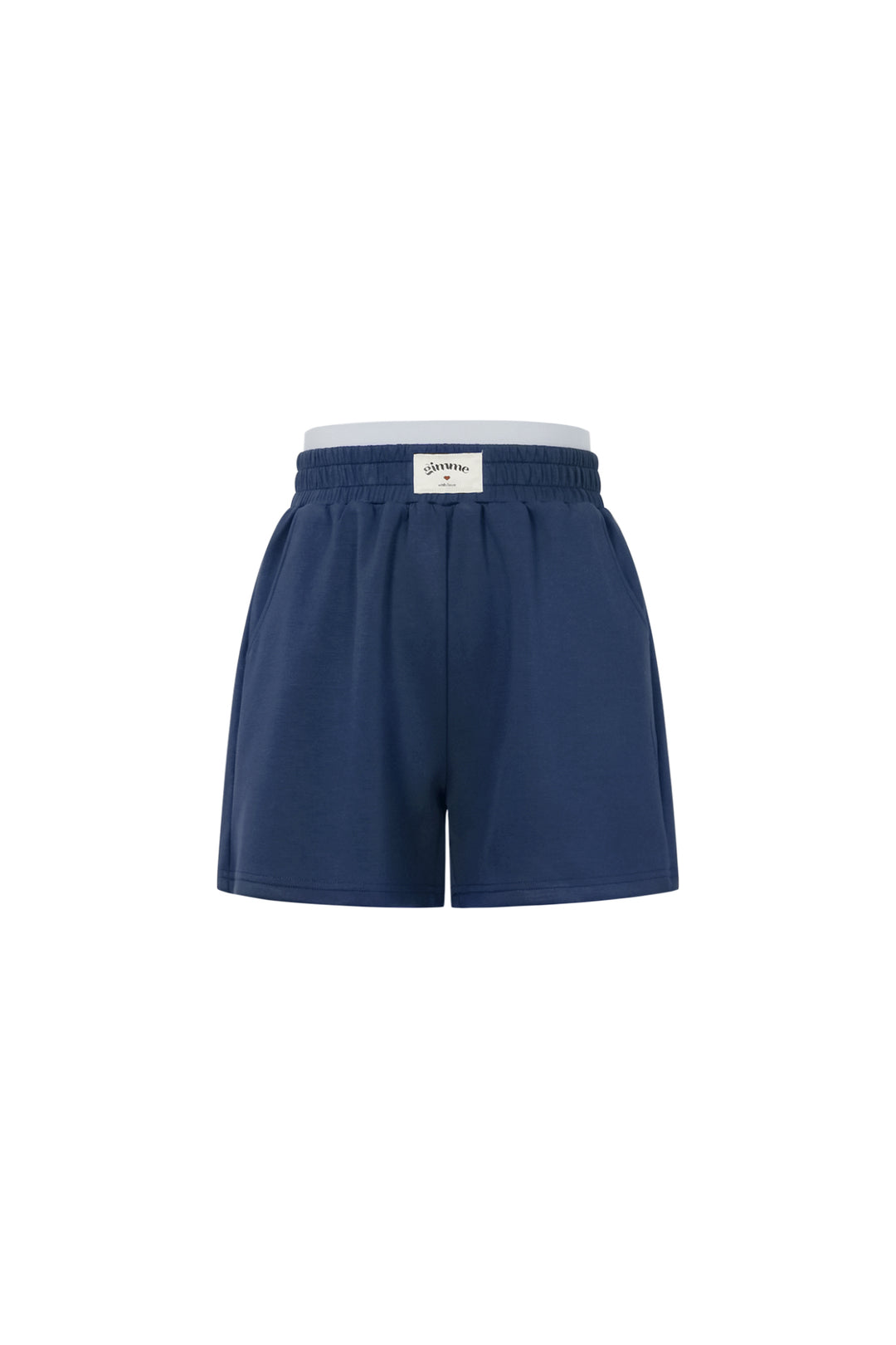 Gebreide Polyestervezel Vrouwen Casual Shorts Sporty Solide Kleur