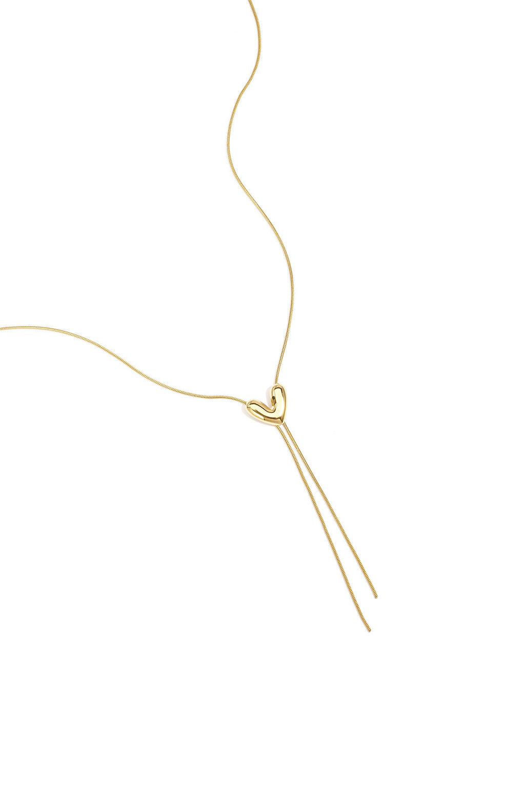Roestvrijstalen hangerkettingen met hartvormige hanger, casual en eenvoudig model, dames sieraden.