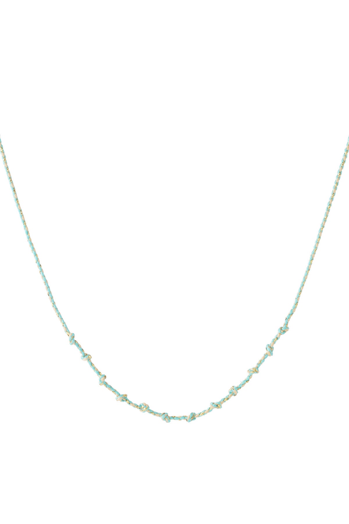 Katoenen swirl ketting DIY