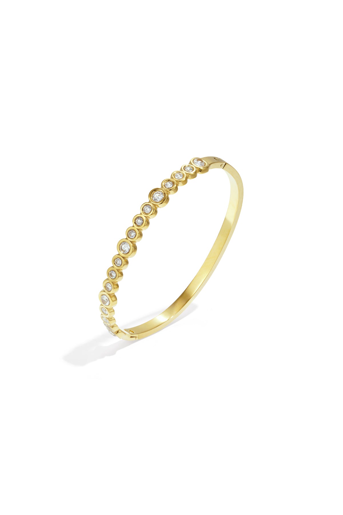 Bangle armband ronde steentjes