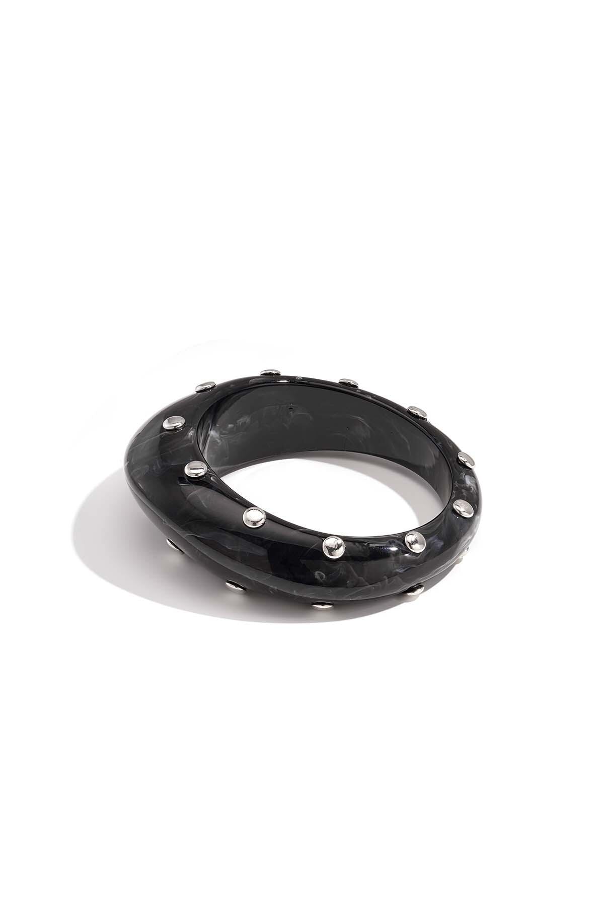 Hars bangle armband met studs