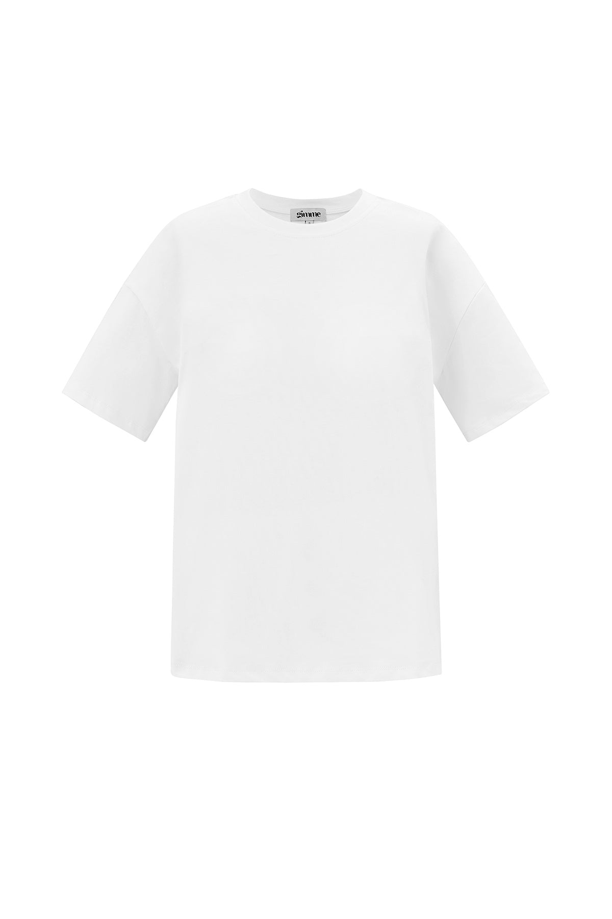 Katoen Gebreide Vrouwen T-shirt Casual Solide Kleur