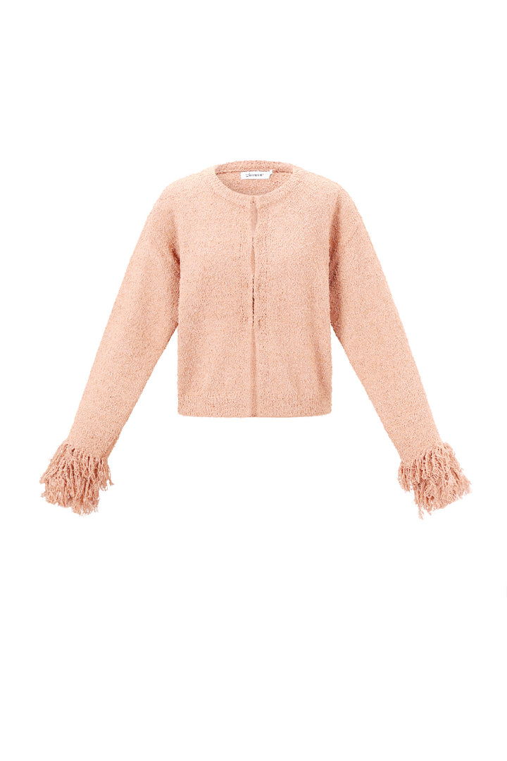 Gebreide Polyestervezel Vrouwen Cardigan Casual Solide Kleur Herfst/Winter