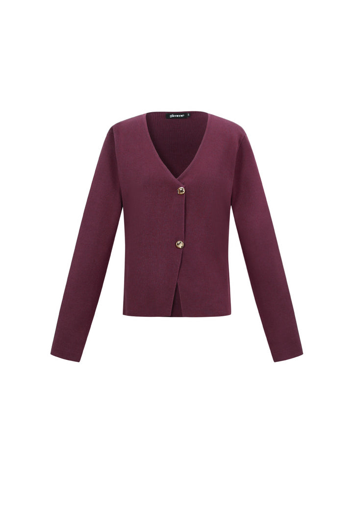 Viscose Gebreide Vrouwen Cardigan Casual Solide Kleur Herfst/Winter