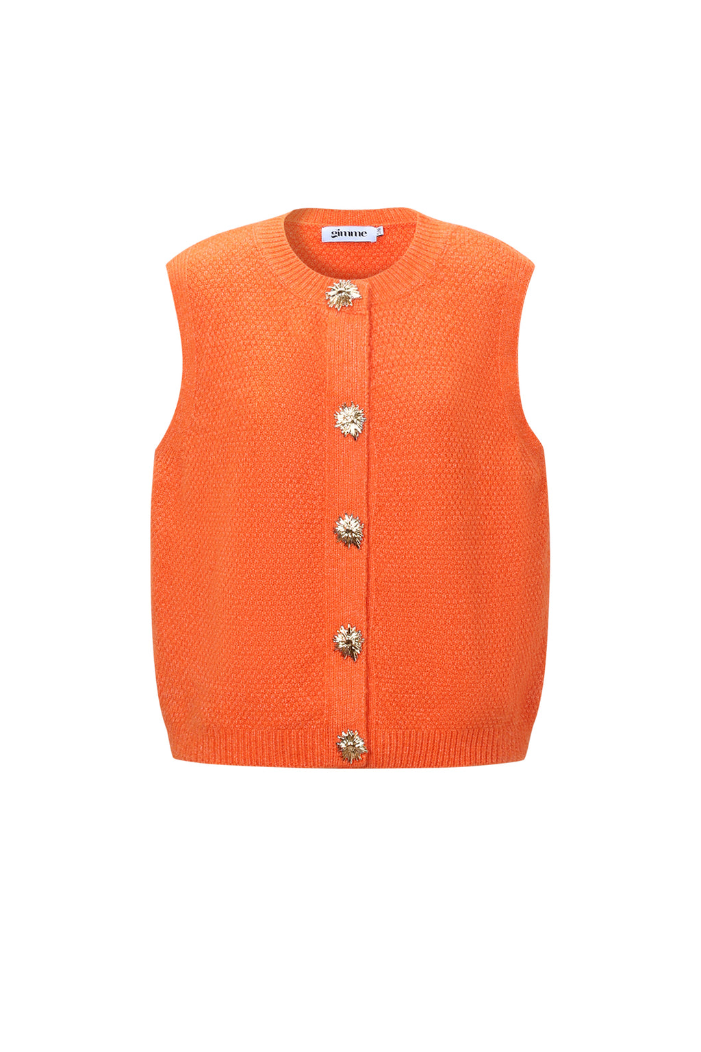 Gebreide Polyestervezel Vrouwen Gebreide Vest Casual Solide Kleur