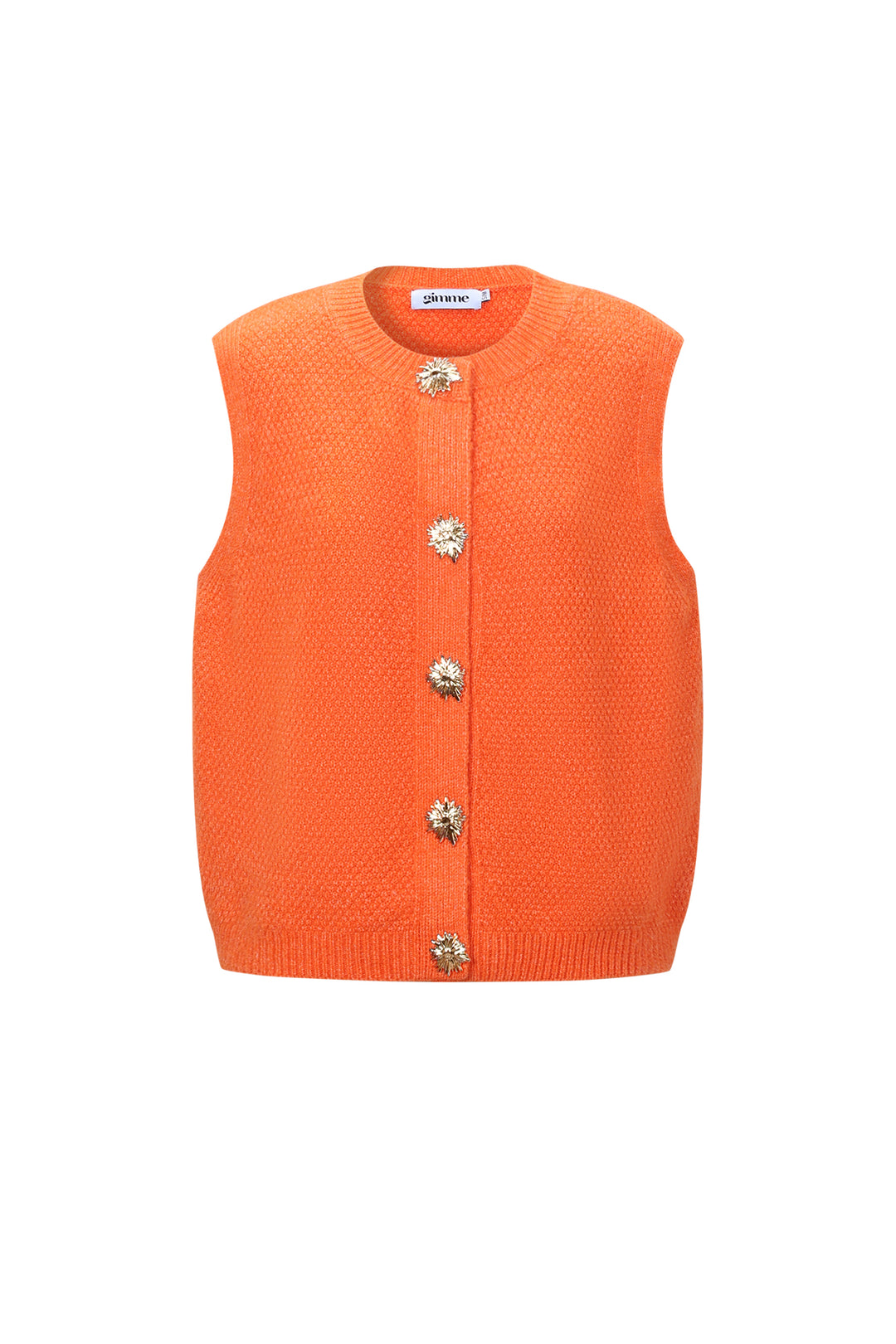 Gebreide Polyestervezel Vrouwen Gebreide Vest Casual Solide Kleur