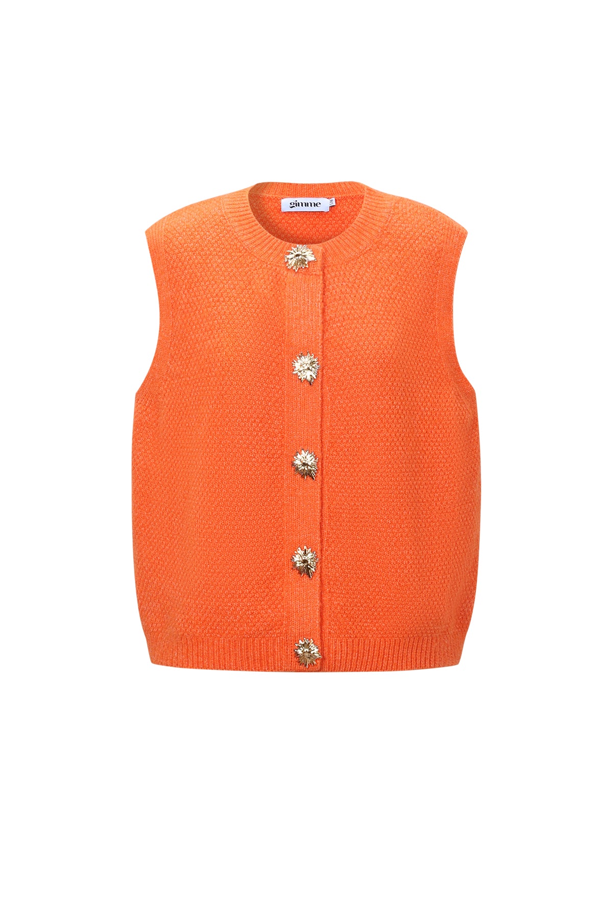 Gebreide Polyestervezel Vrouwen Gebreide Vest Casual Solide Kleur