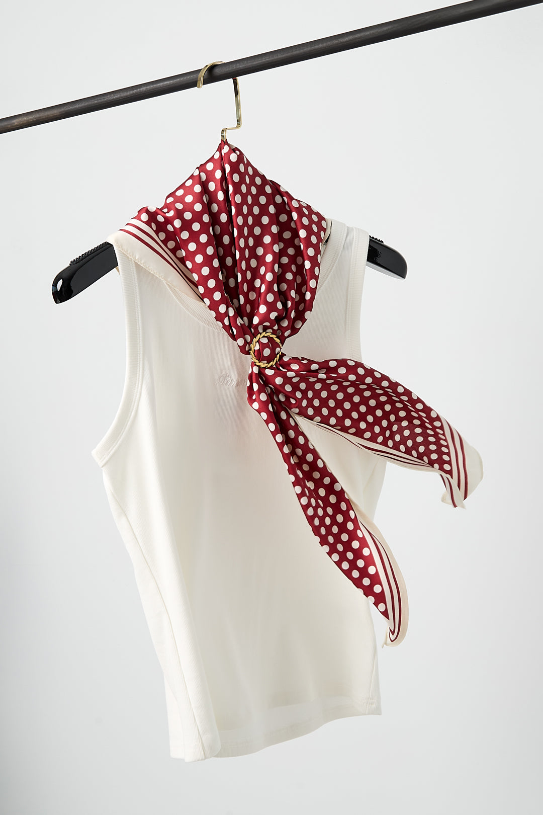 Zomersjaals met stippen, casual, polyester, dagelijkse accessoires
