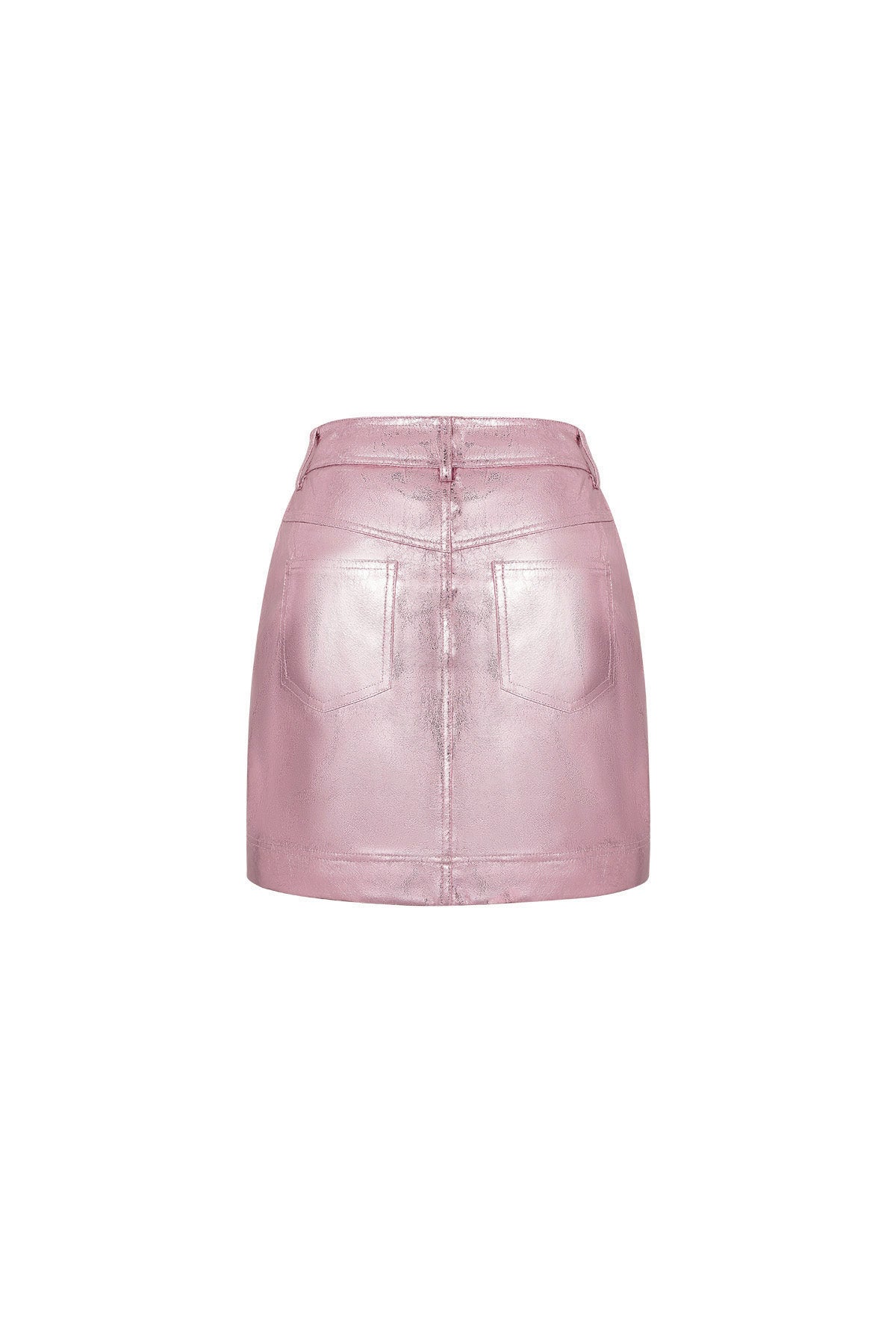 PU Minirok Sexy Solide Kleur Lente/Zomer