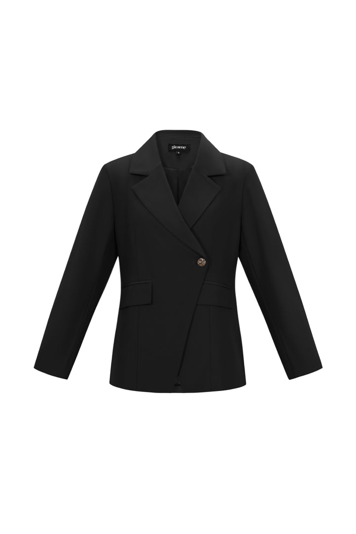 Geweven Polyestervezel Vrouwenpak Elegant Solide Kleur Herfst/Winter