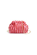 Crossbodytas met strepen, eenvoudig model, polyester, dagelijkse accessoires
