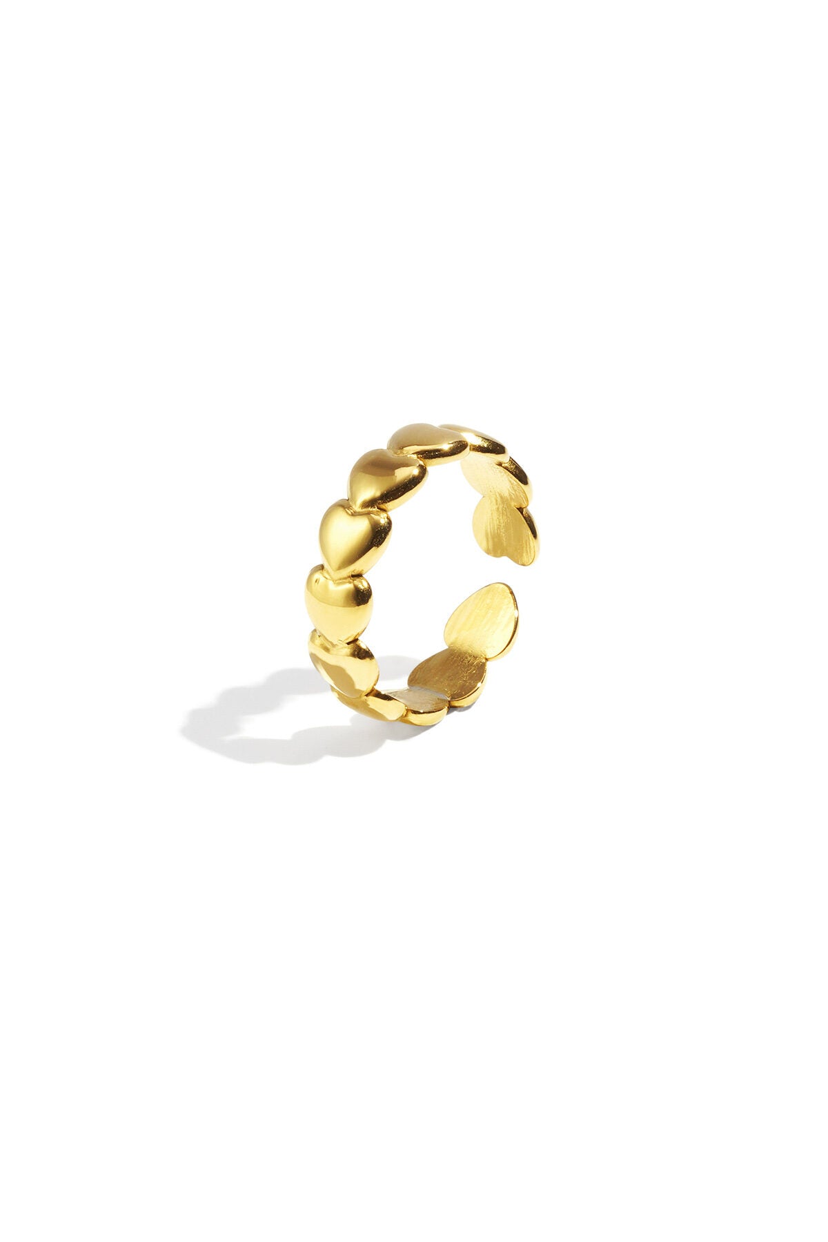 Roestvrijstalen minimalistische ringen Hart Casual Dagelijks Eenvoudig Serie Dames sieraden